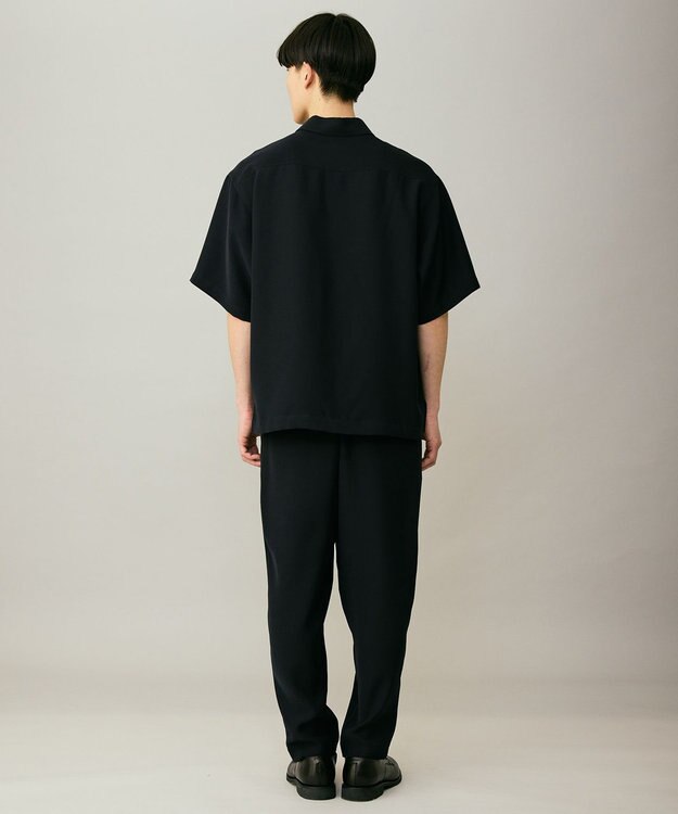 UNFILO MENS ダブルクロス ポロシャツ ネイビー