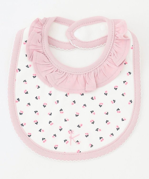 組曲 KIDS フラワーボンボン スタイ ピンク系5