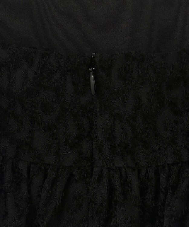 23区 【SLOW/一部店舗限定】カットジャカード キャミソールワンピース ブラック系