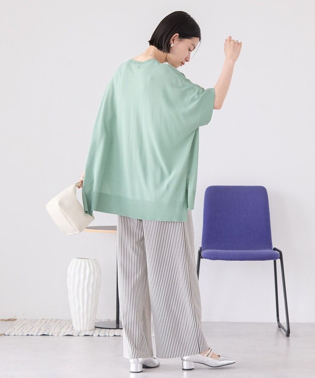 AMERICAN HOLIC 接触冷感サイドスリットニットプルオーバー Mint