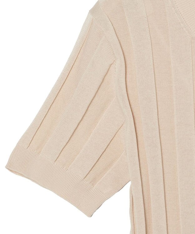 JOSEPH 【WEB&OUTLET限定・洗える】コットンシルクリブ　ラウンドネックニットティー Ivory