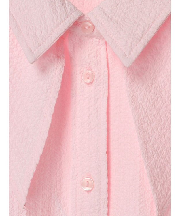 earth music&ecology ダブルカラーシャツ Pink