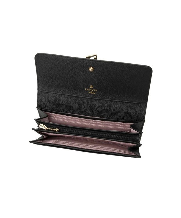 LANVIN en Bleu カルノ かぶせ長財布 ブラック