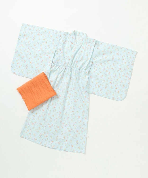 組曲 KIDS 【S-Lサイズ】SAKURA 浴衣 サックスブルー系5