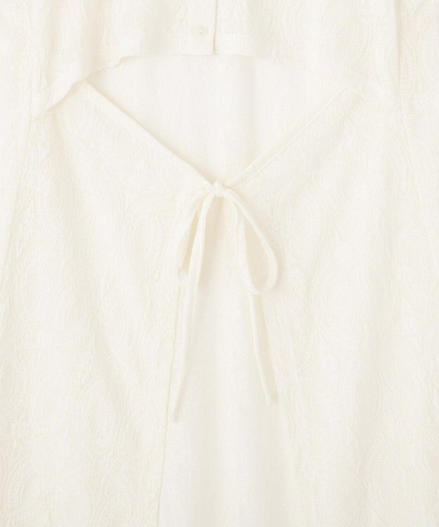 AMERICAN HOLIC レースジャガードノースリーブワンピース Ivory