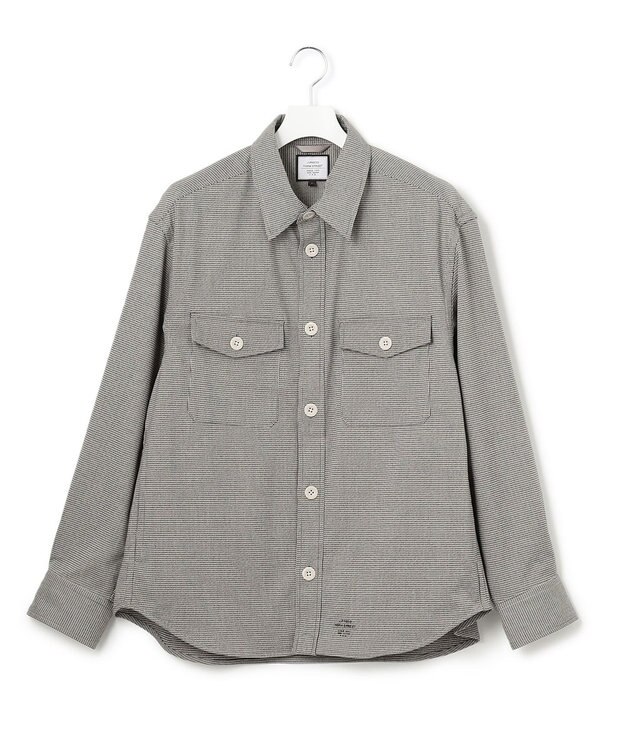 J.PRESS YORK STREET 【UNISEX】チェックストレッチCPOジャケット ブラック系3