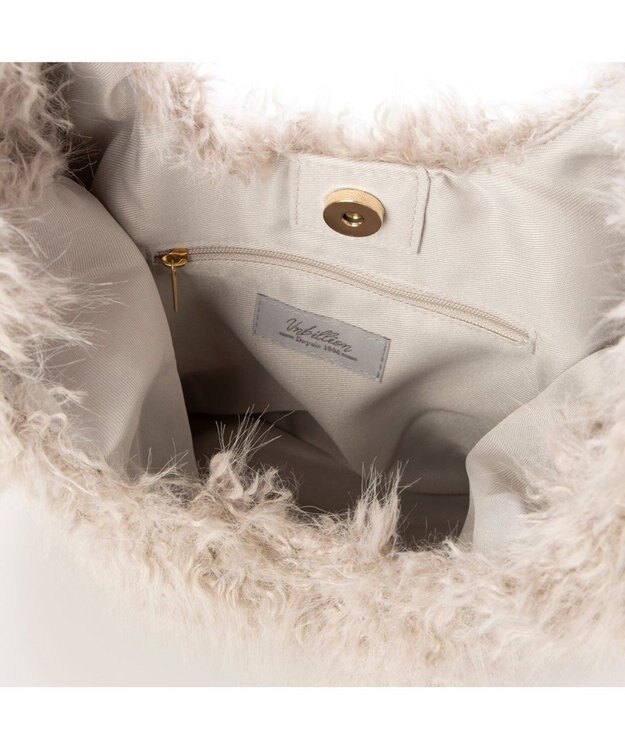 UNBILLION カシュカシュ cachecache / シャギーエコファーショッパーバッグ GY