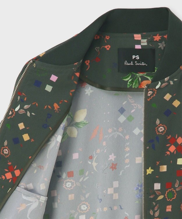 Paul Smith Keepsakeプリント ブルゾン カーキ