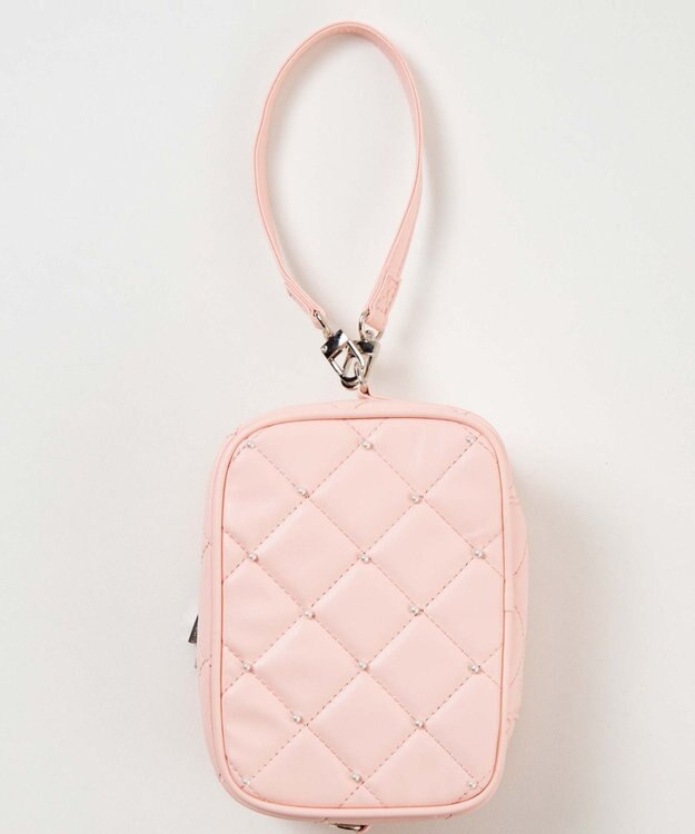 WEGO 【痛バ＆推し活グッズ】パールキルティング2WAYぬいポーチ ライトピンク