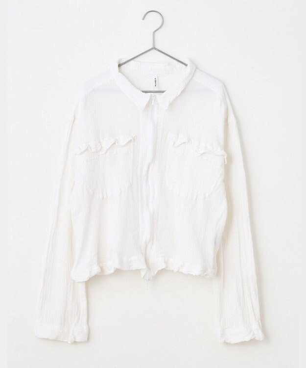crêprie tsumori chisato creperie FRONT ZIP JACKET クレプリ フロントジップジャケット WHITE