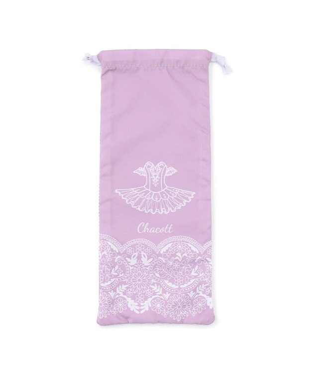 Chacott レース柄メッシュ巾着S ライラック