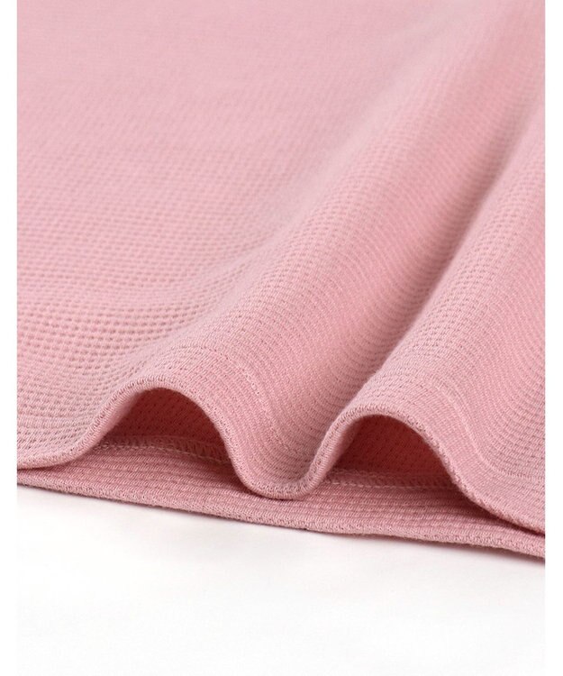 ワコール／睡眠科学 パジャマ 綿100%(本体) ワッフル素材 5分袖 半袖 5分丈 レディース YDT125 睡眠科学／ワコール ピンク