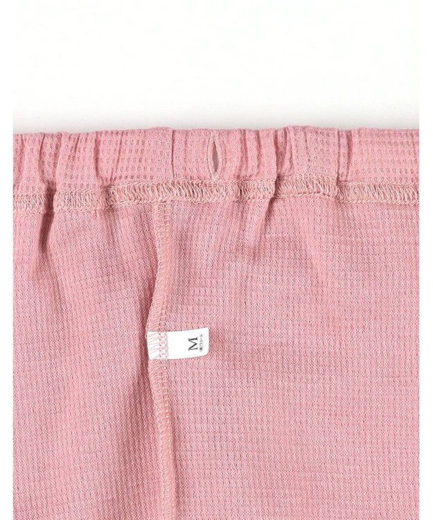 ワコール／睡眠科学 パジャマ 綿100%(本体) ワッフル素材 5分袖 半袖 5分丈 レディース YDT125 睡眠科学／ワコール ピンク