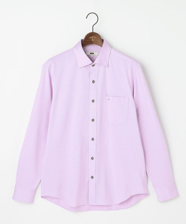 JOSEPH ABBOUD 【イージーケアなジャージー素材・ストレッチ】コンパクトジャージーシャツ パープル系