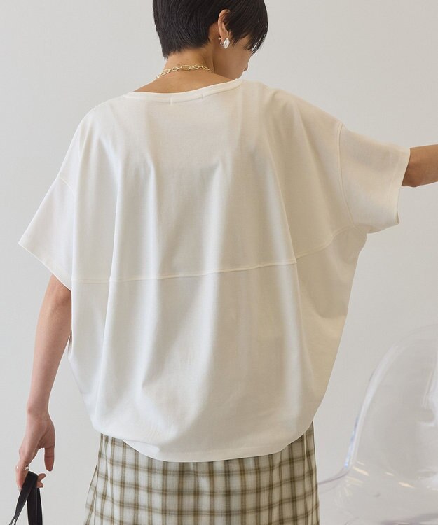 AMERICAN HOLIC 半袖コクーンカットプルオーバー Off White