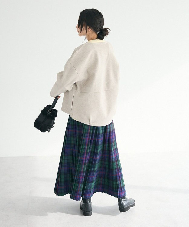 CRAFT STANDARD BOUTIQUE チェックプリーツスカート Green