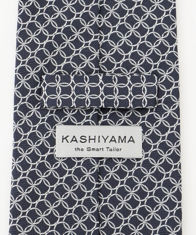 KASHIYAMA KASHIYAMAオリジナル【JAPAN MADE】サークルネクタイ ネイビー