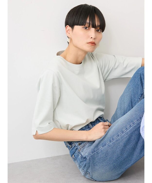 AMERICAN HOLIC ＵＶカット５分袖カットプルオーバー Mint