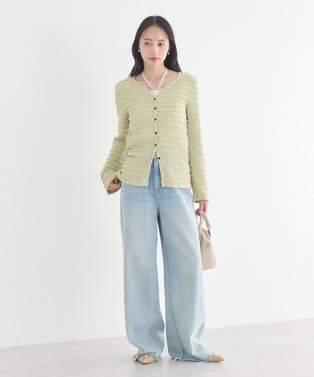 earth music&ecology 総レースホルターネックキャミソール Off White