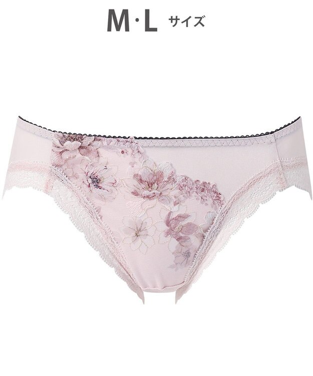 WACOAL ショーツ 【リボンブラ 脇すっきり】 BXB443とペア はきこみ丈あさめ やわらかく伸びる(バック) レディース PXB143 /ワコール ピンク