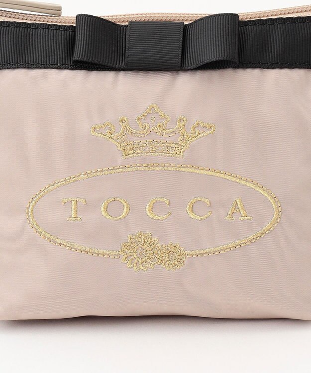TOCCA 【WEB限定＆一部店舗限定】POINT OF RIBBON POUCH ポーチ ベージュ系