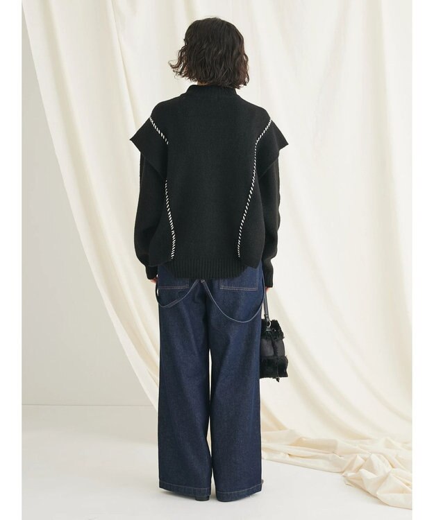 CRAFT STANDARD BOUTIQUE ハンドステッチニットプルオーバー Gray Mixture