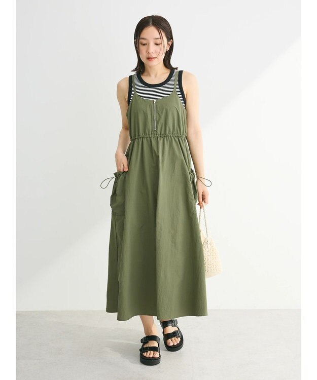 Green Parks フロントＺＩＰジャンスカ Khaki