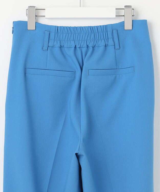 UNFILO 【VERY.3月号掲載/洗える/ストレッチ】ハイウエストカラーパンツ ブルー