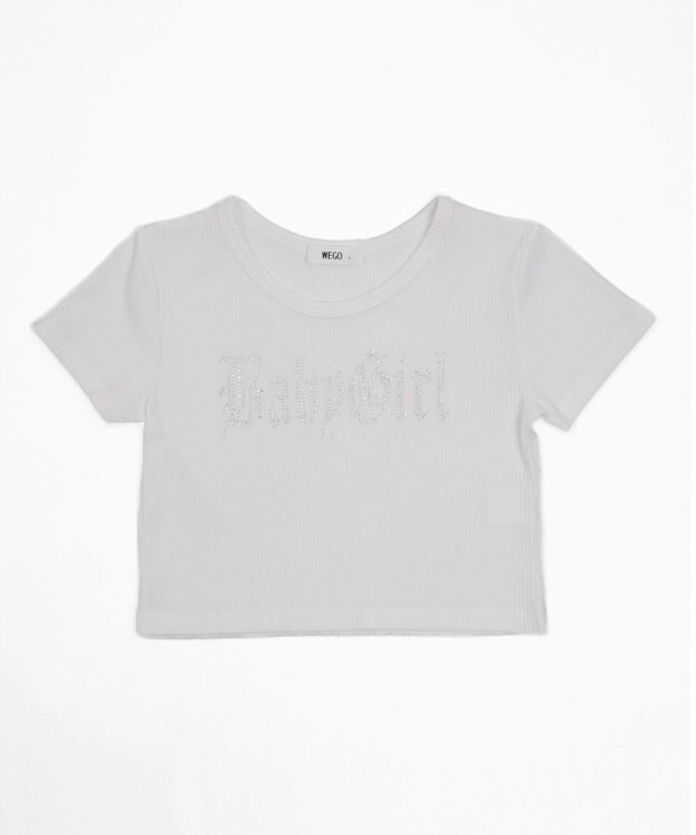 WEGO ラインストーンチビリブT ホワイト