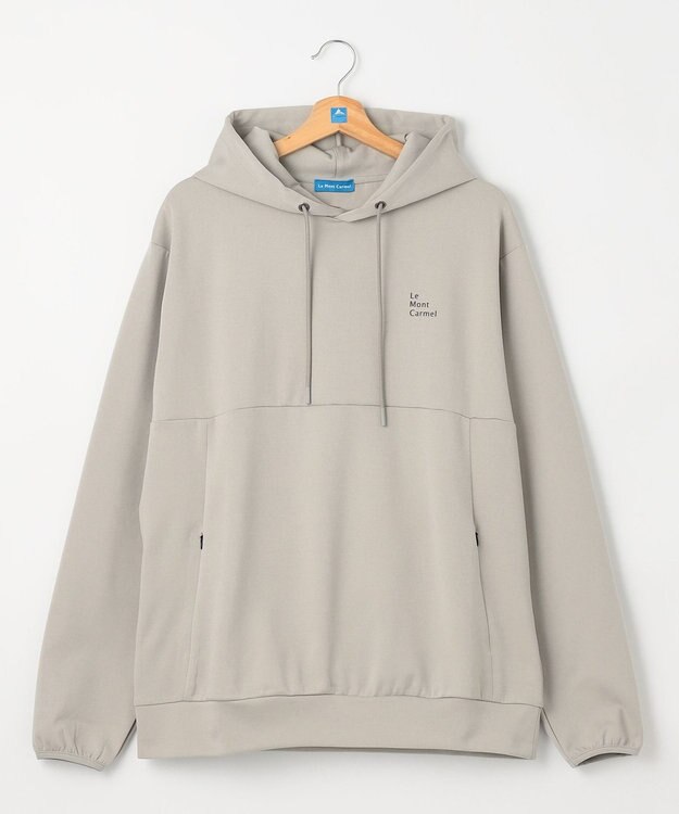 SHARE PARK MENS 【UVカット・吸水速乾・ストレッチ・軽量・アンチピリング 】ダンボールフードパーカー（L・XLサイズ） ベージュ系