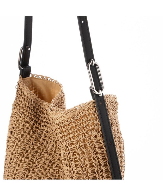 UNBILLION カシュカシュ cachecache / フリーハンドルクロッシェトート ブラック