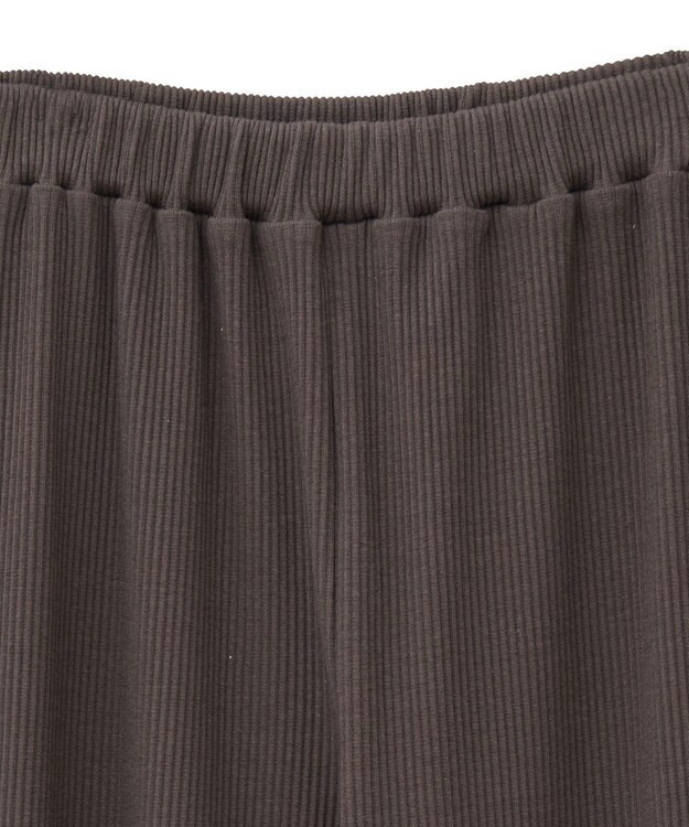 Green Parks ｍｉｆｆｙ／ワンポイントカットリブパンツ Brown