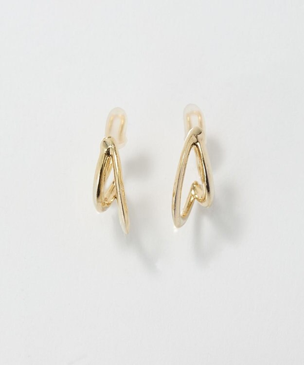 Phoebe 〈痛くないシリーズ/アレルギー対応〉ベーシックダブルフープライトフィットイヤリング　ゴールド ゴールド