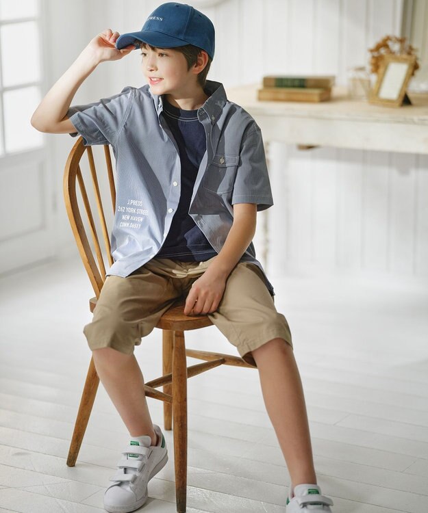 J.PRESS KIDS 【140-170㎝】七分丈パンツ ベージュ系