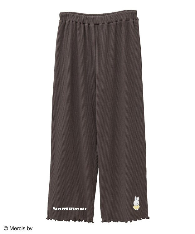 Green Parks ｍｉｆｆｙ／ワンポイントカットリブパンツ Brown