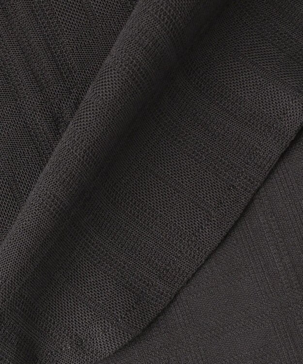 J.PRESS MEN 【ビジネス対応】リンクスシャドーチェック ロングスリーブポロシャツ グレー系