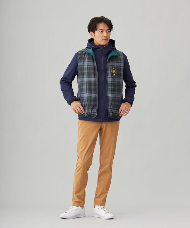 23区GOLF 【MEN】【ストレッチ/撥水】マルチウェイ ブルゾン＆リバーシブルベスト ネイビー系