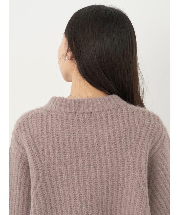 earth music&ecology フワフワＭＩＸヤーンチュニック Mocha