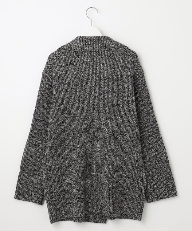 23区 【SLOW/一部店舗限定】ニットトータル ジャケット オフ×ブラック杢