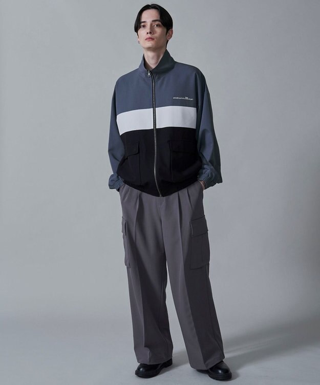 WEGO TRスタンドブルゾン サックス