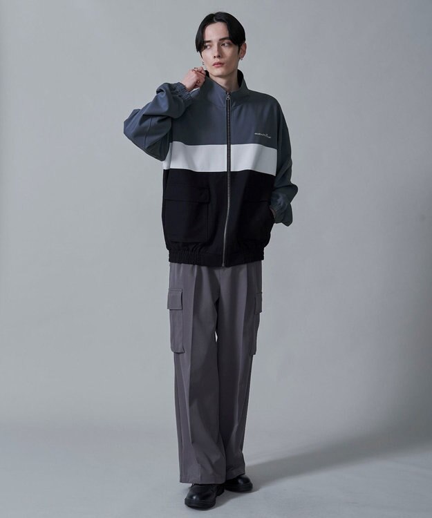 WEGO TRスタンドブルゾン サックス