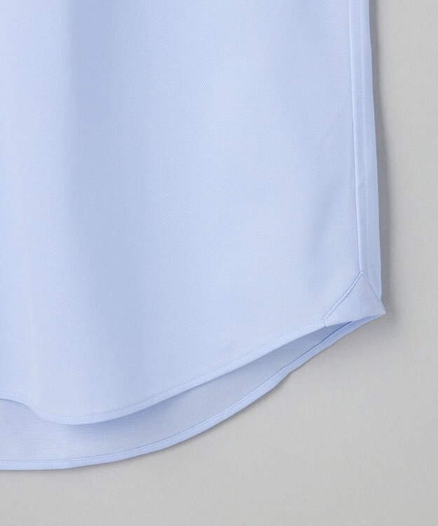 GOTAIRIKU 【ストレッチ/洗える】Albini ジャージ シャツ_ カッタウェイカラー サックスブルー系