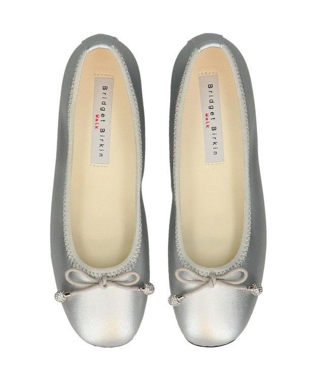 Bridget Birkin ＜3E＞【Bridget Birkin Walk】インヒールリボンパンプス シルバー