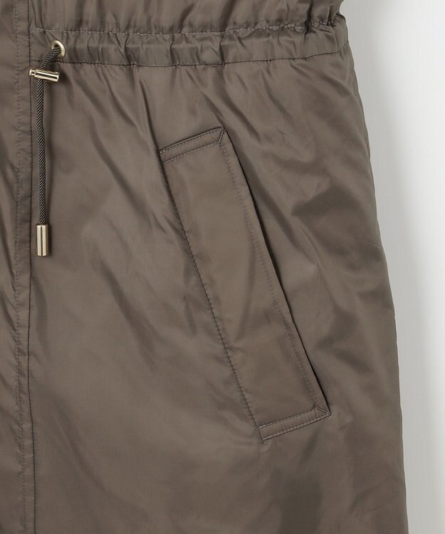 自由区 【洗える/リバーシブル】ブライトキルト リバーシブルコート カーキ系