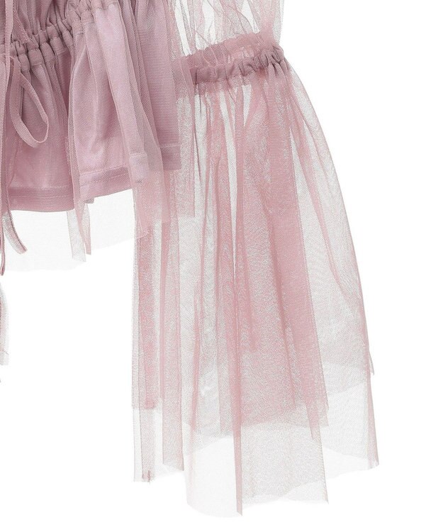 earth music&ecology チュールブラウス Pink