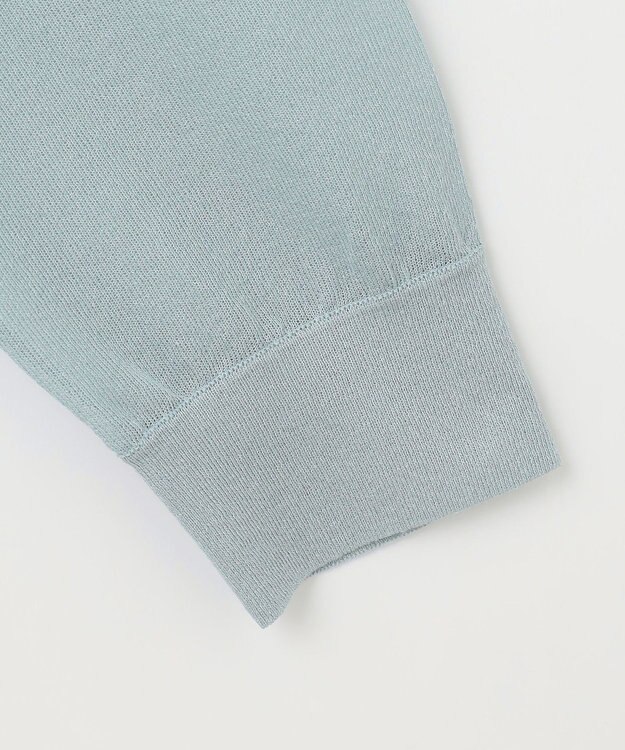 J.PRESS LADIES L 【洗える】シアーライトニット パーカー シーブルー系