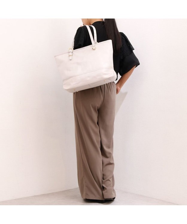 UNBILLION ペルケ perche / 牛革アジャストハンドルA4トート シルバー