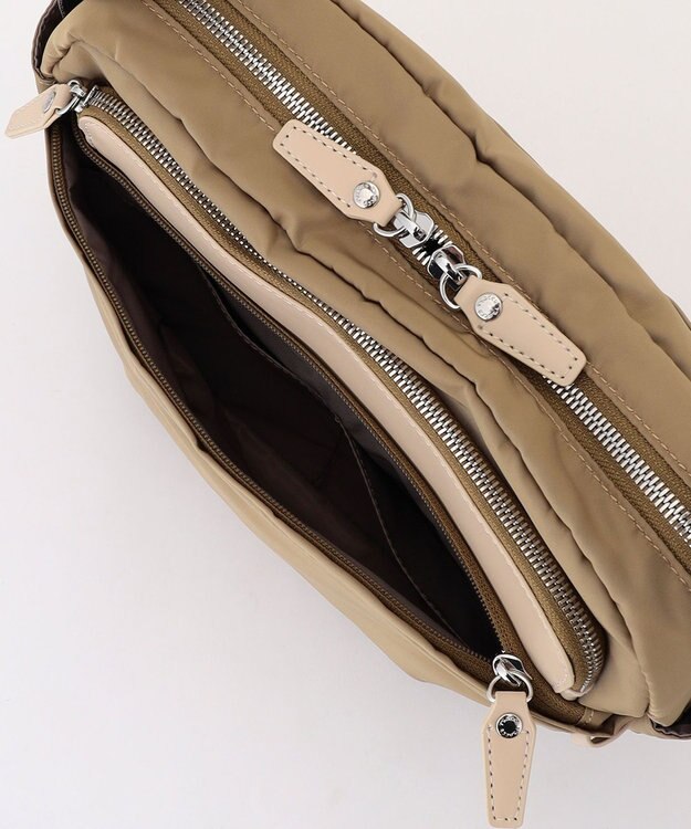 Y'SACCS ポリエステルツイル ショルダーバッグ ベージュ