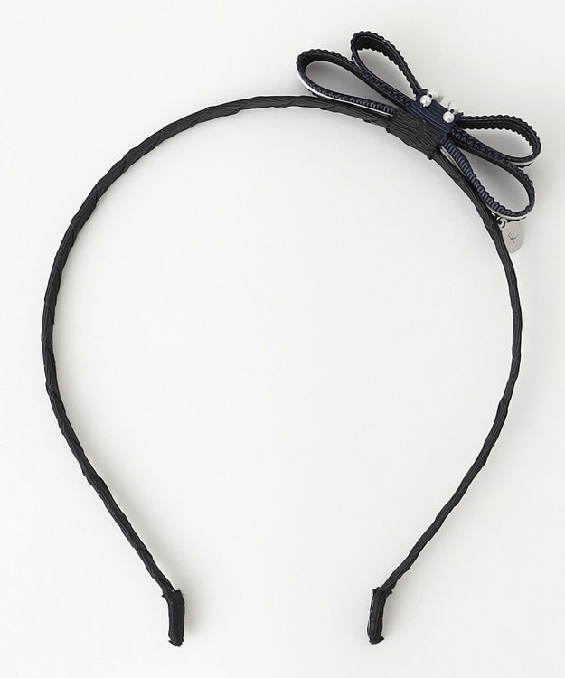 組曲 KIDS 【Fサイズ】ポインテッドリボン カチューシャ ネイビー系