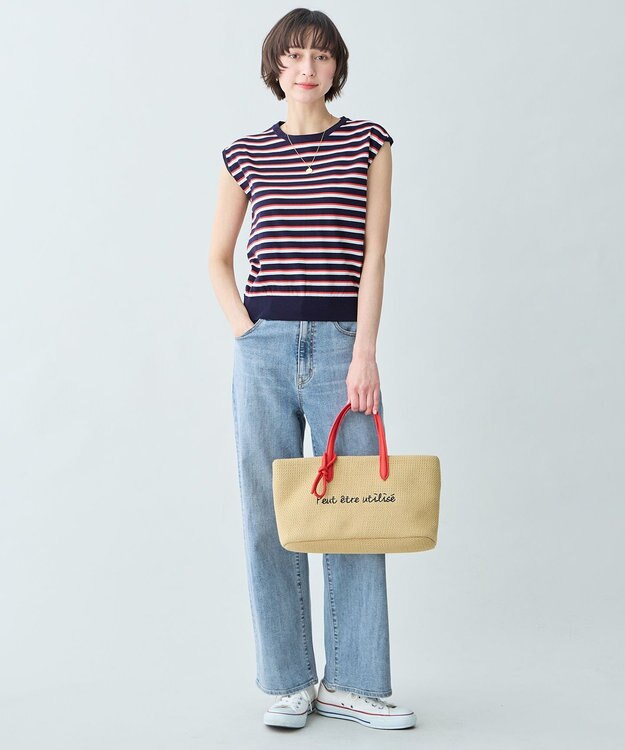 ANY ツインニットセット（ノースリーブニット＋カーディガン） エクリュ